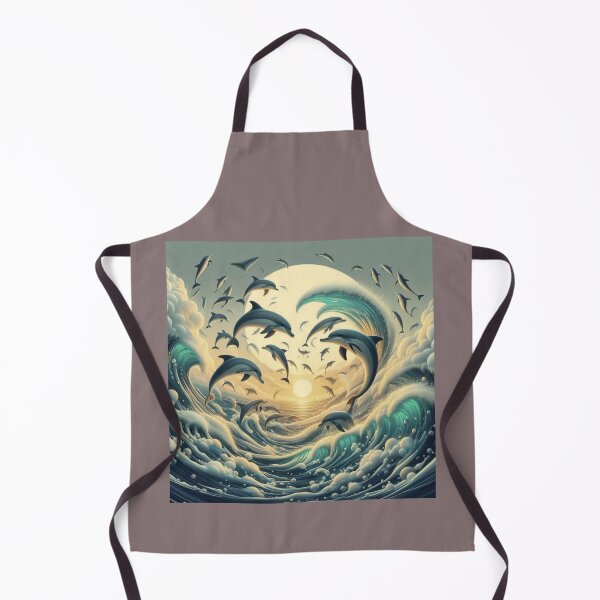 Item preview, Multiple Dolphins Jumping Out of the Sea Pattern designed and sold by choder61.
