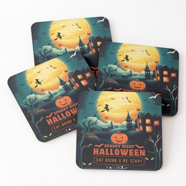 Item preview, Spooky Halloween, Eat Drink & Be Scary designed and sold by ArtPixelHaven.