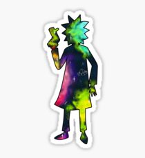 Drunk Science Grandpa Silhouette Sticker