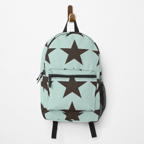 Item preview, Large DARK CHOCOLATE BROWN and MINT GREEN STARS  designed and sold by RachelMacht.