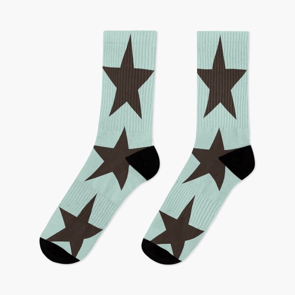 Item preview, Large DARK CHOCOLATE BROWN and MINT GREEN STARS  designed and sold by RachelMacht.