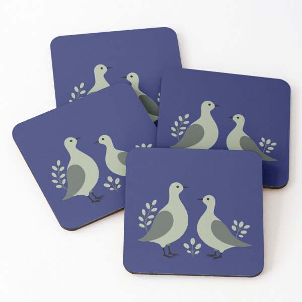 Item preview, Two Turtle Doves Cut-Out Stencil Retro Style 8 designed and sold by taiche.