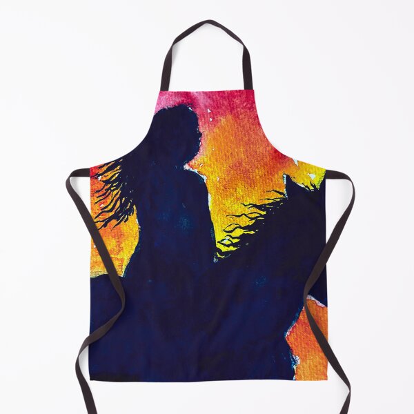 Item preview, Horse and Rider Silhouette in Watercolor designed and sold by TheArtCave.