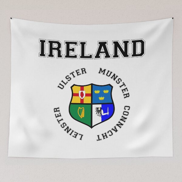 Aperçu de l'œuvre Irlande Provinces Ulster Munster Connacht Leinster créée et vendue par REAL IRISH GIFTS.