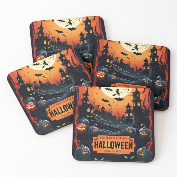 Item preview, Spooky Halloween, Eat Drink & Be Scary designed and sold by ArtPixelHaven.