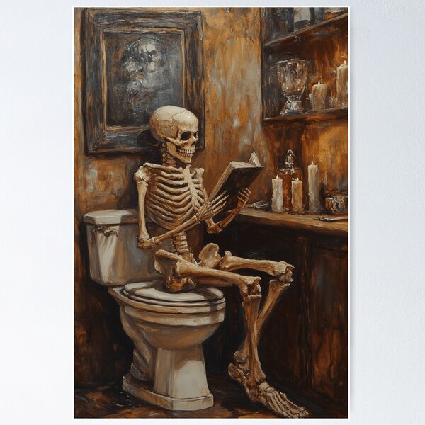 Artikel-Vorschau von Skeleton's Quiet Time, designt und verkauft von Rootcat ™.