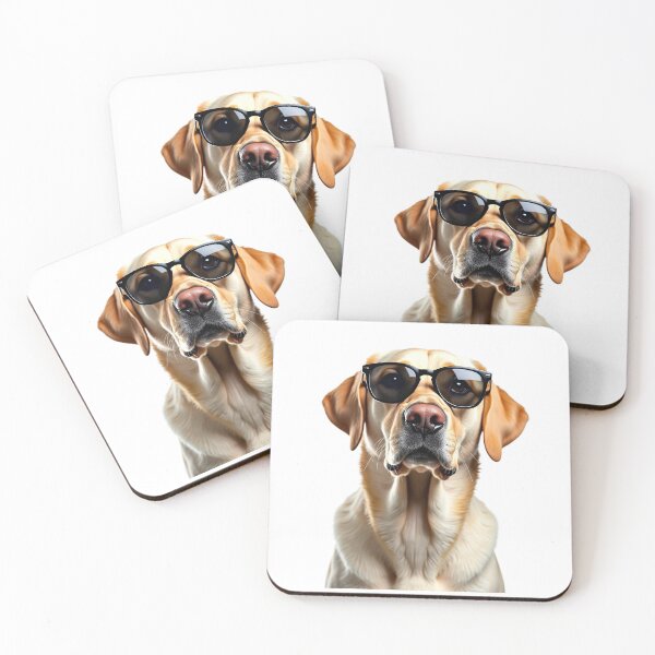 Item preview, Funny cool Labrador Retriever wearing sunglasses designed and sold by LazyOwlStore.