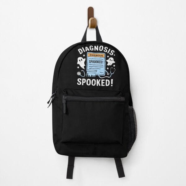 Item preview, Diagnosis: spooked, funny doctor and medicine Halloween designed and sold by NoetherSym.