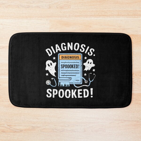 Item preview, Diagnosis: spooked, funny doctor and medicine Halloween designed and sold by NoetherSym.