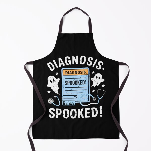 Item preview, Diagnosis: spooked, funny doctor and medicine Halloween designed and sold by NoetherSym.