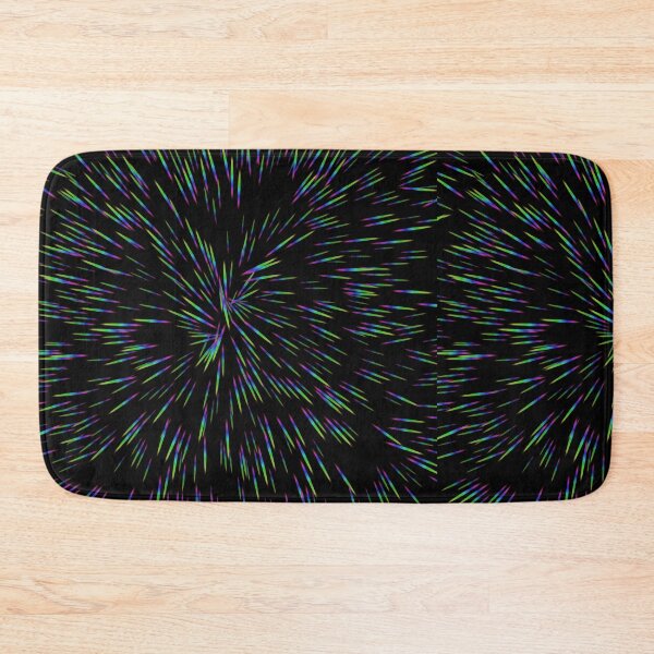 Item preview, Rainbow lines, black background designed and sold by Nuynuyshop.