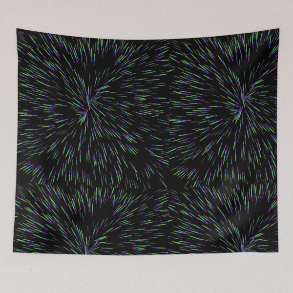 Item preview, Rainbow lines, black background designed and sold by Nuynuyshop.