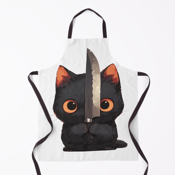 Item preview, Cute Cat with Knife designed and sold by KazyWeeb.