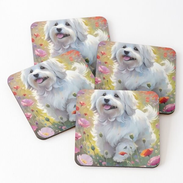 Item preview, Maltese in Cosmos.  designed and sold by junesstuff001.