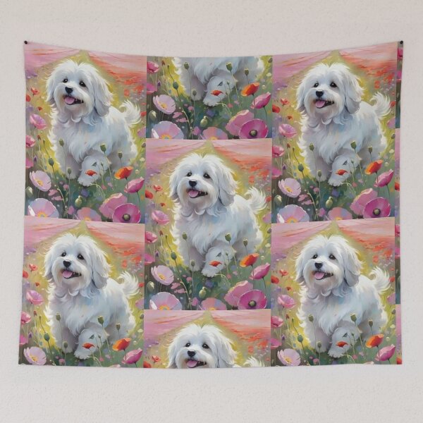 Item preview, Maltese in Cosmos.  designed and sold by junesstuff001.