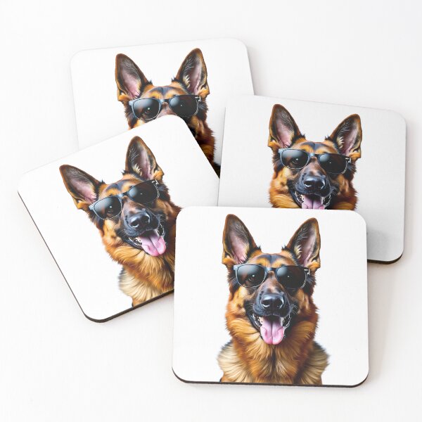 Item preview, Funny cool German Shepherd wearing sunglasses designed and sold by LazyOwlStore.