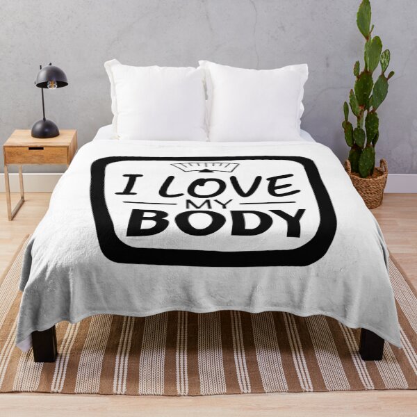 Item preview, I Love My Body | Body Positivity Quote Design designed and sold by NiceQuotesBro.