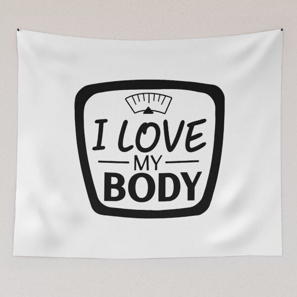 Item preview, I Love My Body | Body Positivity Quote Design designed and sold by NiceQuotesBro.
