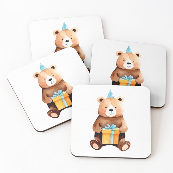 Item preview, Cute bear with gift designed and sold by Victoria Riabov.