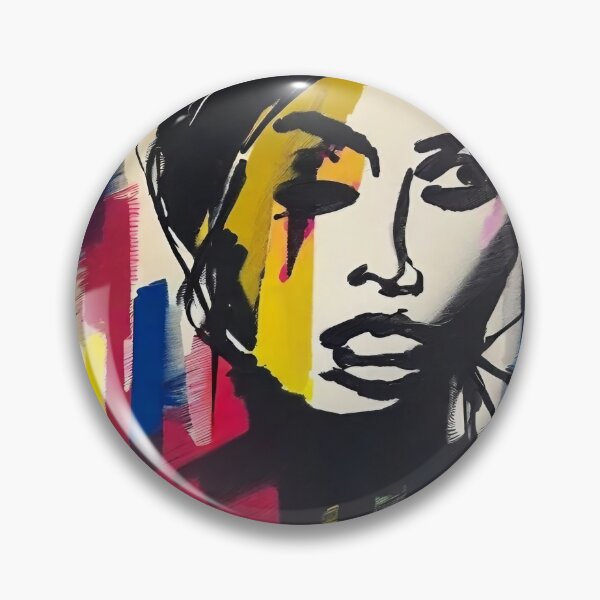 Item preview, black brush portrait  designed and sold by trendero.