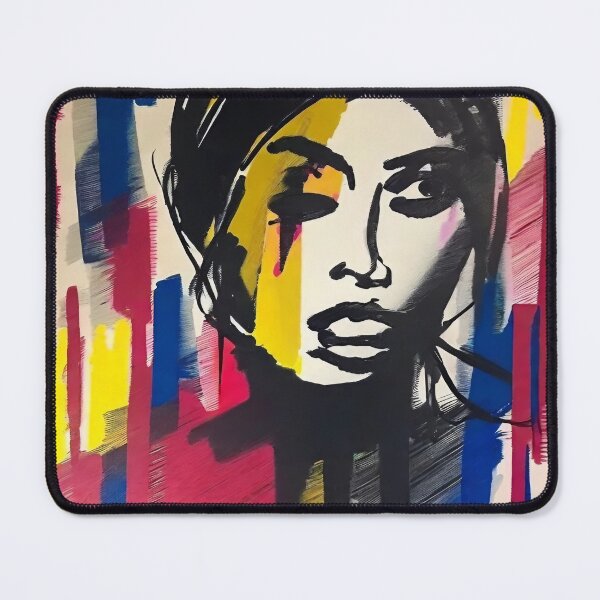 Item preview, black brush portrait  designed and sold by trendero.