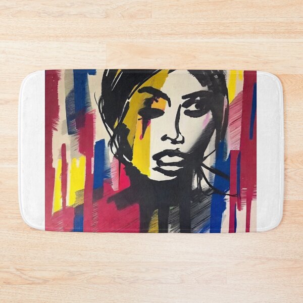 Item preview, black brush portrait  designed and sold by trendero.