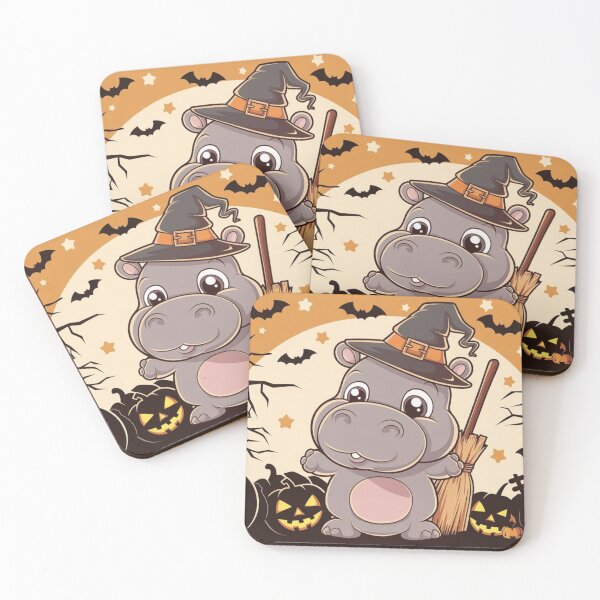 Item preview, Spooky Kawaii Hippo Halloween designed and sold by NeatThingLover.