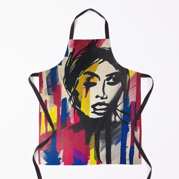Item preview, black brush portrait designed and sold by trendero.