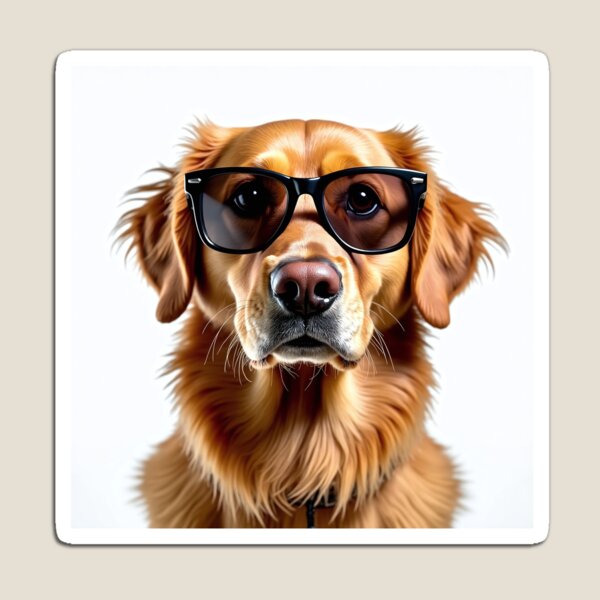 Item preview, Lustiger cooler Golden Retriever mit Sonnenbrille designed and sold by LazyOwlStore.