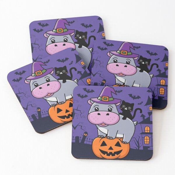 Item preview, Cute Kawaii Hippo Halloween Charm designed and sold by NeatThingLover.