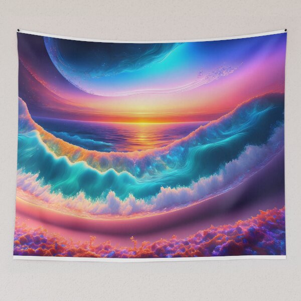 Item preview, Abstract Design - Abstract Oceanic Dream World designed and sold by cabana.space.