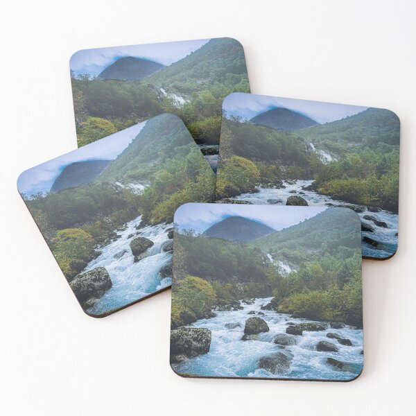Item preview, Glacier waterfall Olden Norway designed and sold by AJ Peaty.
