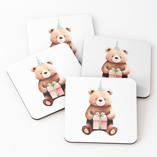 Item preview, Cute bear with gift designed and sold by Victoria Riabov.