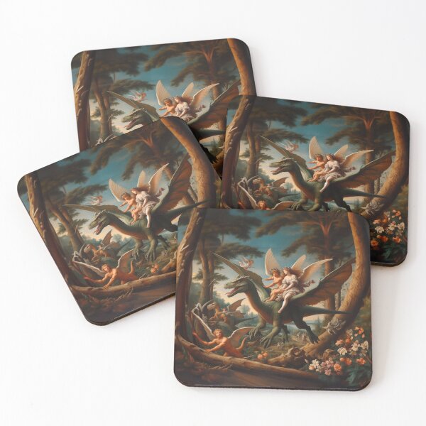 Item preview, Angels Riding on the Back of Dinosaur designed and sold by boysenberrie.