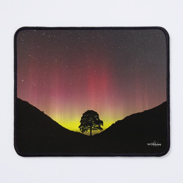 Item preview, Sycamore Gap with Stong Aurora designed and sold by Wilphotography.