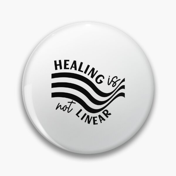 Item preview, Healing Is Not Linear | Mental Health Quote Design designed and sold by NiceQuotesBro.