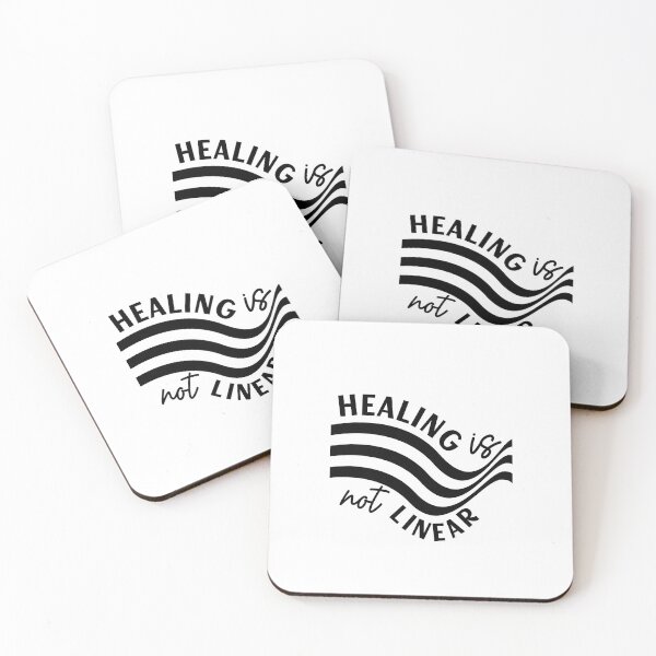 Item preview, Healing Is Not Linear | Mental Health Quote Design designed and sold by NiceQuotesBro.