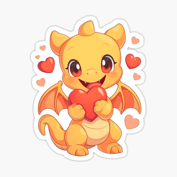 Dragon heart in love Sticker