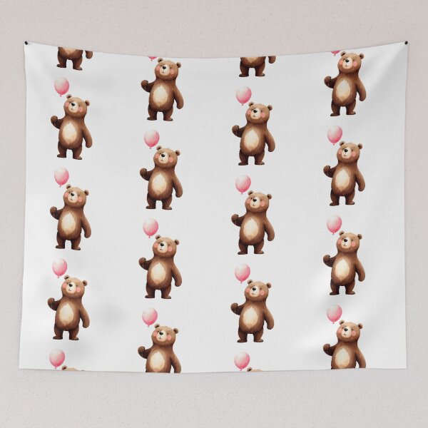 Item preview, Cute bear with balloon designed and sold by Victoria Riabov.