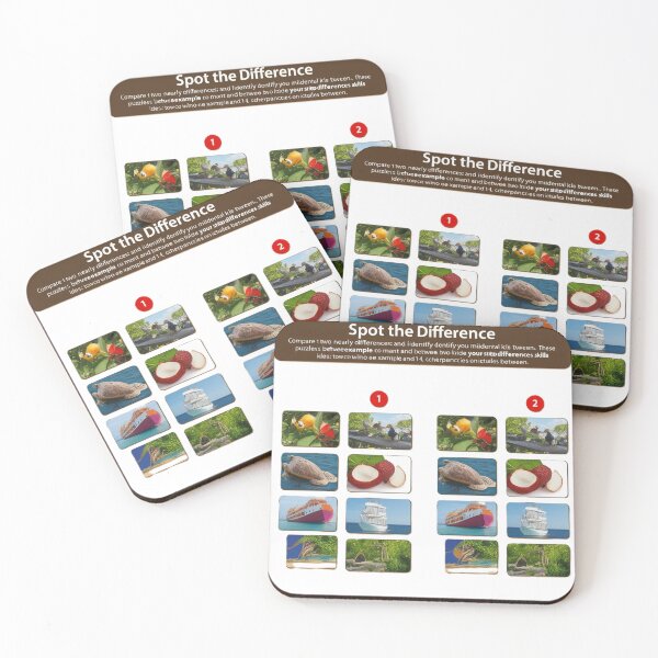 Item preview, Spot the Difference: Nautical and Nature Puzzles designed and sold by merve02shop.