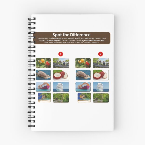 Item preview, Spot the Difference: Nautical and Nature Puzzles designed and sold by merve02shop.