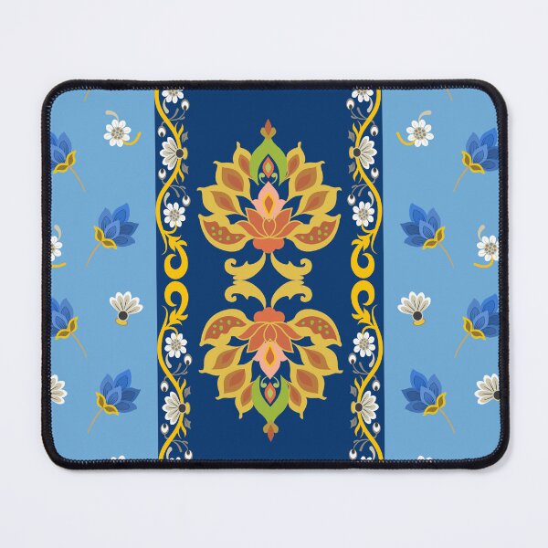 Item preview, Elegant Damask Design Blue theme background designed and sold by SeamlessHub4289.