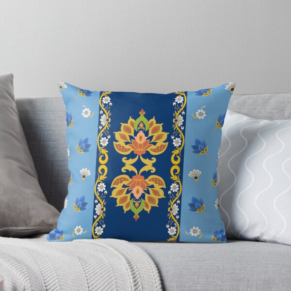 Item preview, Elegant Damask Design Blue theme background designed and sold by SeamlessHub4289.