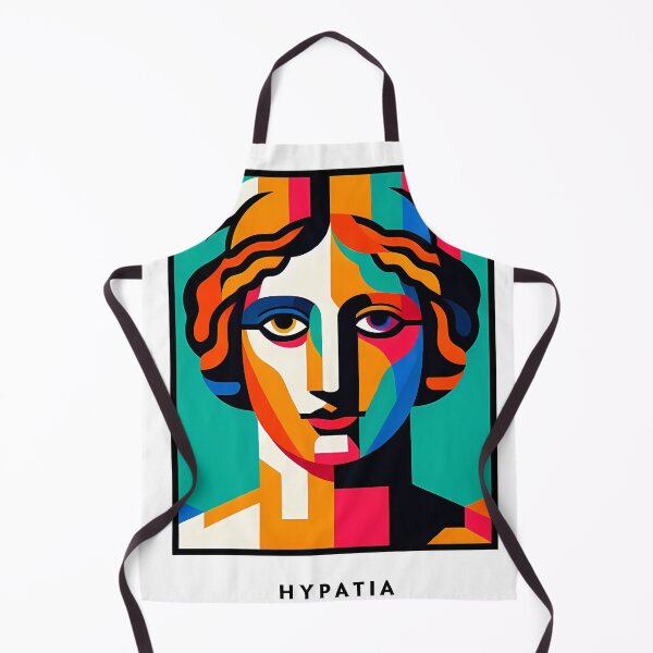 Item preview, Hypatia of Alexandria Cubic Portrait Art – Unique Geometric Art Inspired by History designed and sold by OzzFrequency.