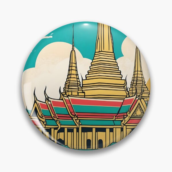 Item preview, Bangkok Thailand Vintage Travel Tourism  designed and sold by TravelersGems.
