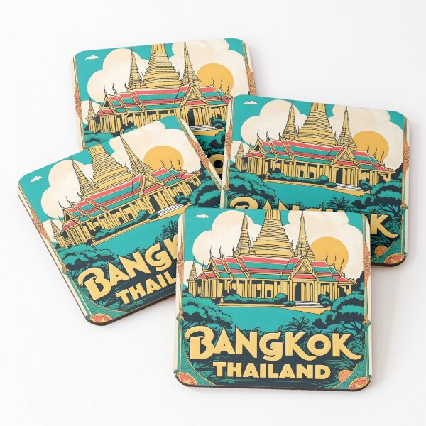 Item preview, Bangkok Thailand Vintage Travel Tourism  designed and sold by TravelersGems.