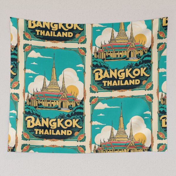 Item preview, Bangkok Thailand Vintage Travel Tourism  designed and sold by TravelersGems.