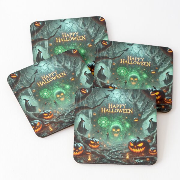 Item preview, Spooky Halloween: Dark Woods and Jack-O'-Lanterns designed and sold by Meta2Physical.