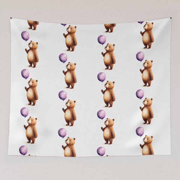 Item preview, Cute bear with balloon designed and sold by Victoria Riabov.