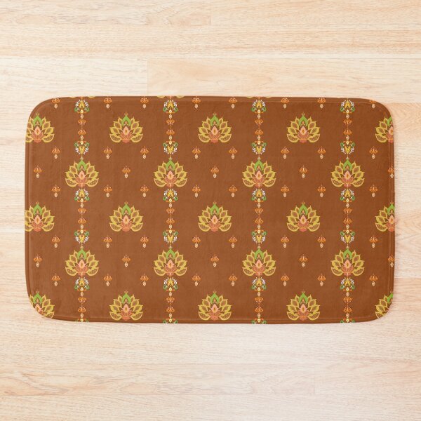 Item preview, Elegant Damask Design Brown theme background designed and sold by SeamlessHub4289.